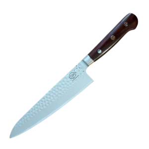 סכין שף דמשק ידית עץ רוזווד